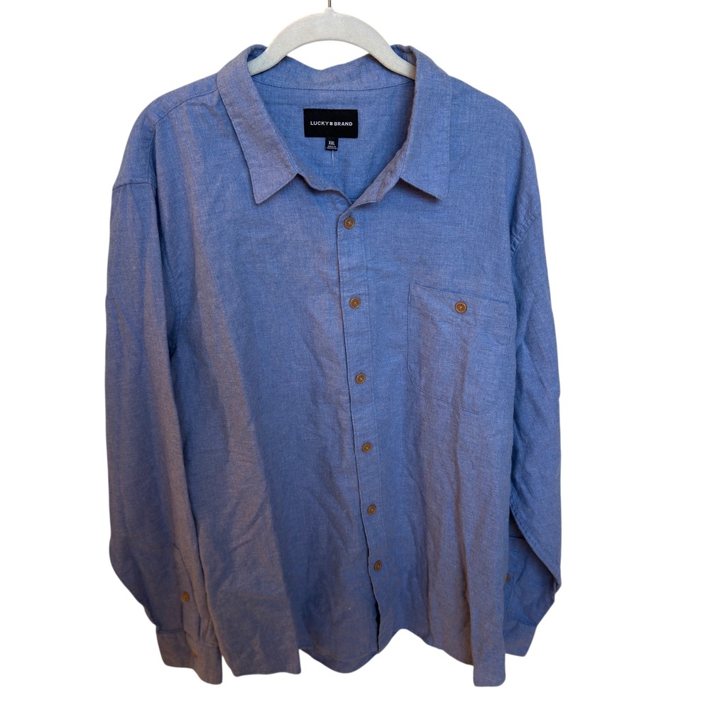 Lucky Brand Button Up Shirt Long‎ Sleeve Casual XXL